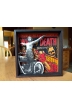 WALL of DEATH motorcycle stunt sideshow laser cut wood shadowbox art
